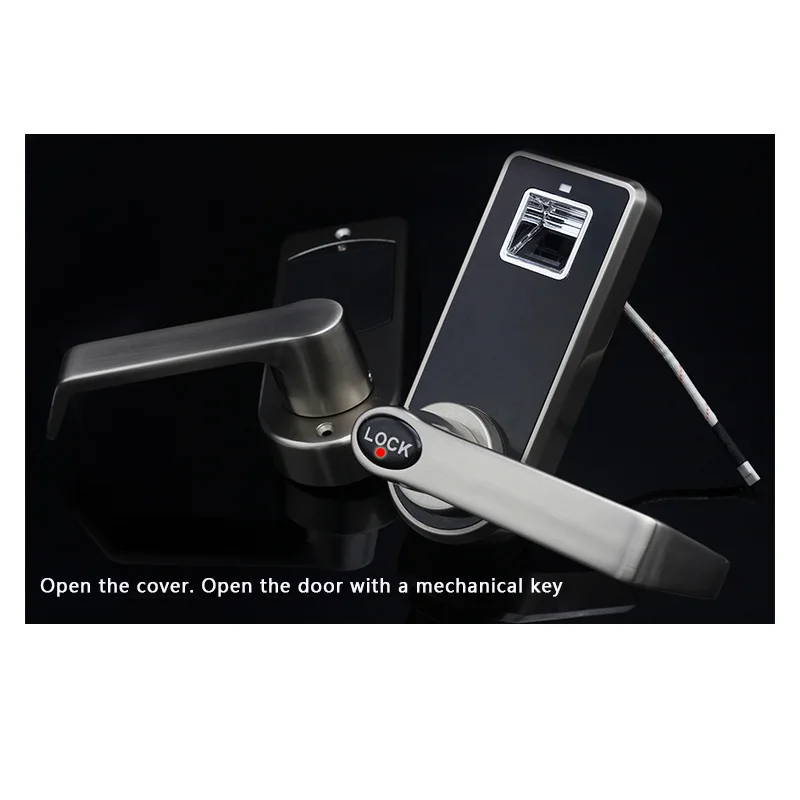  LACHCO Biometric Electric Door Lock Digital Smart Fingerprint 2 Keys Electronic Intelligent Lock En - 32738219288