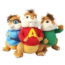 24CM Alvin and The Chipmunks Squirrel Mouse Soft Plush font b Toys b font For Baby