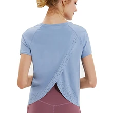 Женская свободная футболка Dri-fit с сеткой для фитнеса, тренажерного зала, йоги, бега, атлетического спорта