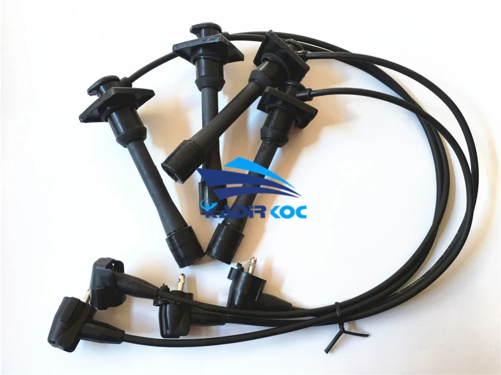 Paquete de 4 nuevos cables de ignición 90919-22327 para Toyota Corolla Celica 7A-FE Paquete de 4 nuevos cables de ignición 90919-22327 para Toyota Corolla Celica 7A-FE
