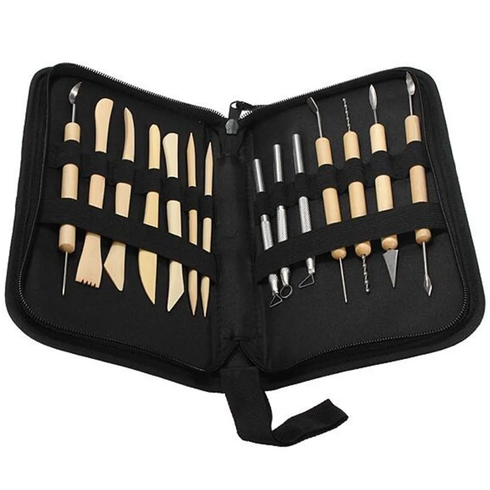 14pcs Clay Sculpting Carving Pottery Tool Set Polymer Ceramic Modeling