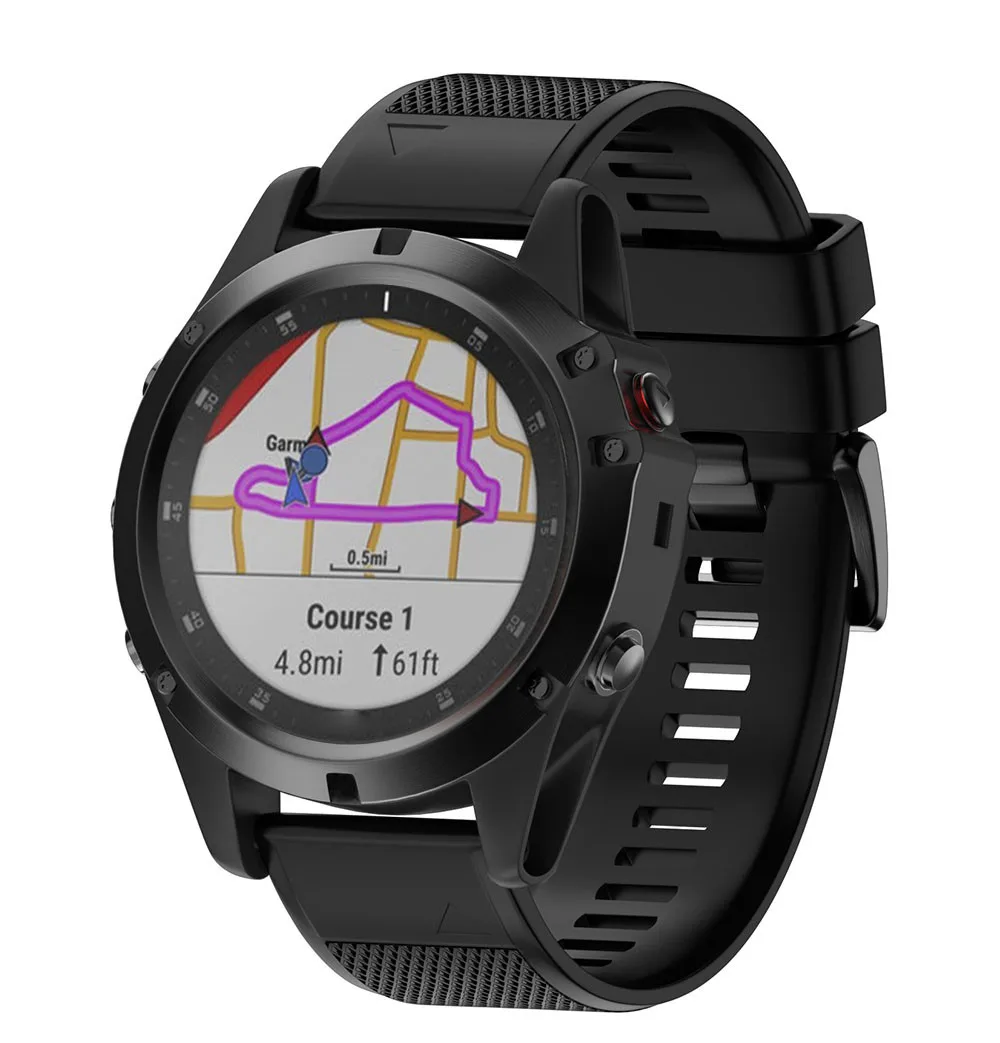 Спортивный силиконовый браслет для Garmin Fenix 5X плюс часы замена группы Силиконовые Quick Release Easy Fit Wirstband l1018 #0