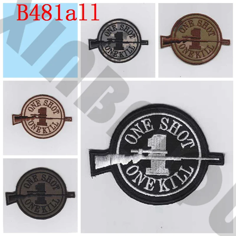 

Embroidered patch SNIPER one kill one shot Morale Military Tactics