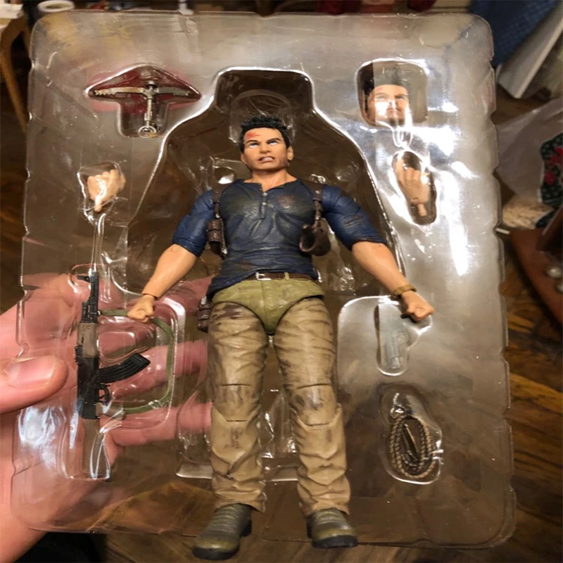 NECA Uncharted 4 конец вора фигурки Натан Дрейк ПВХ Коллекционная Фигурка модель игрушки Рождественский подарок