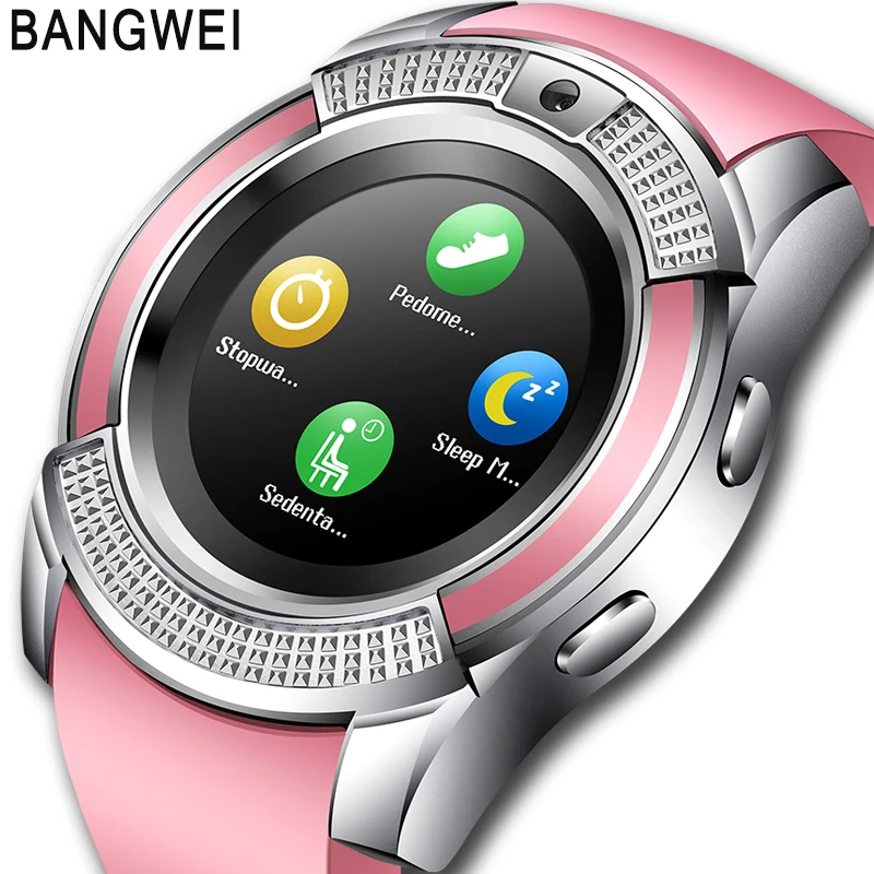 

2018 New BANGWEI Couple Smart Watches LED Bluetooth Musik Clock Fitness Tracker Sport Smart Digital Watch Men Women Smart watch