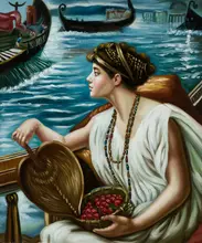 Decorative Wall Canvas Painting Figurative Oil Painting A Roman Boat Race, 1889 Classic Art Oil Reproductions Hand Painted