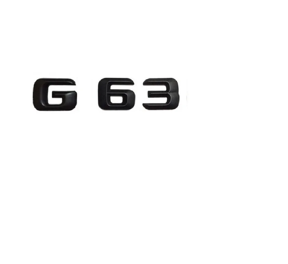 

1 set Matt Black ABS Car Trunk Rear Number Letters Words Badge Emblem Decal Sticker for Mercedes-Benz G63
