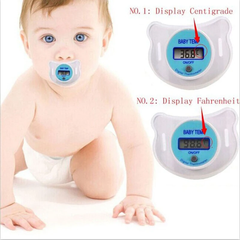 

Baby Nipple Thermometer Medical Silicone Pacifier LCD Digital Children's Thermometer Health Safety Care Thermometer For Children