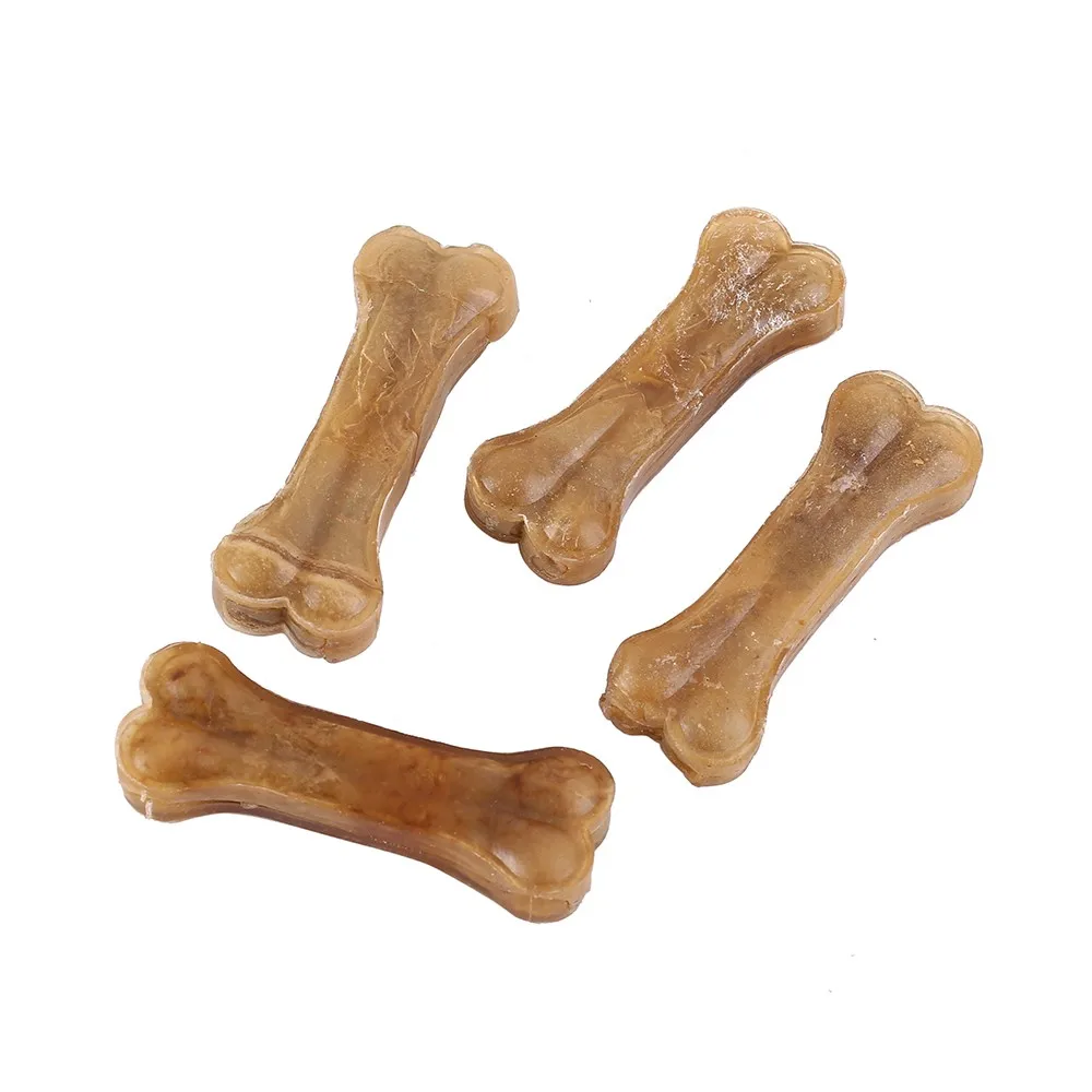 Pet Dog Toy Supplies Chews Toys Leather Cowhide Bone Molar Teeth Clean Stick Food Treats Dogs Bones for Puppy Accessories