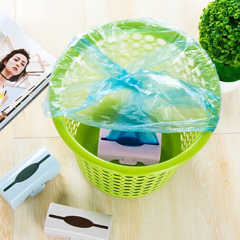2018-New-Wall-Mount-Garbage-Bags-Container-Holder-Storage-Box-Kitchen-Paste-Type-Plastic-Container-Kitchen (2)