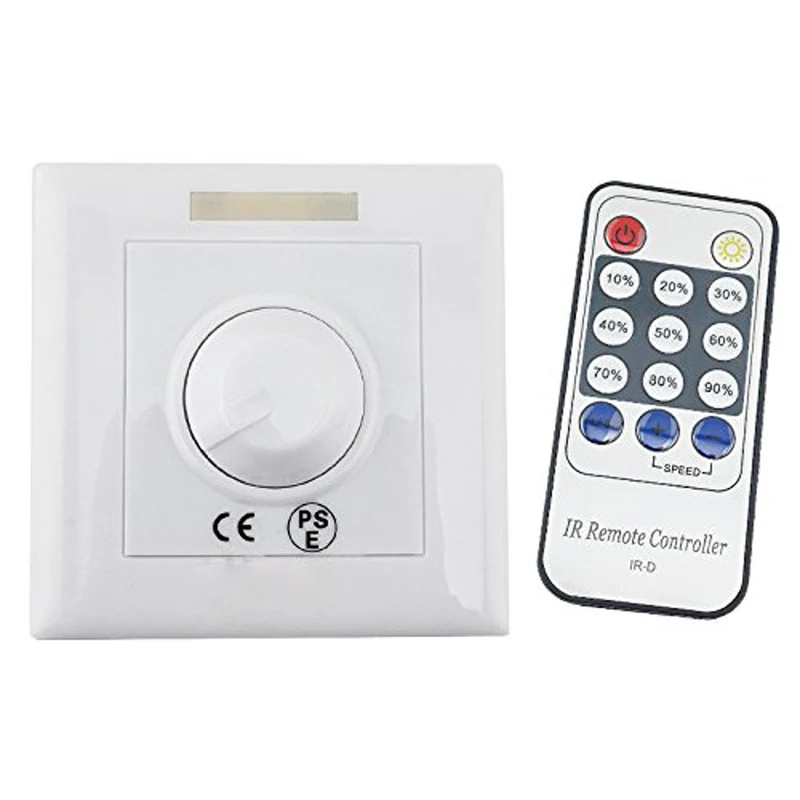 

LED Dimmer IR Remote 110V 220V LED Strip LED Dimmer Switch Controller Knob Triac SCR E27 GU10 Dimmable Bulb/spotlight/Downlight