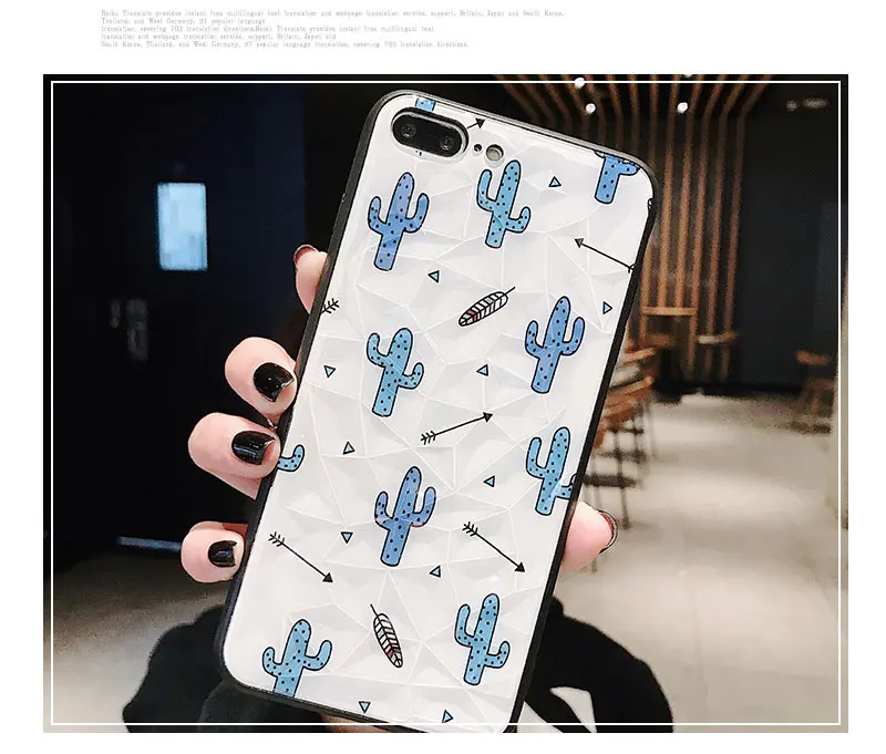 Cactus Soft Phone Case For iPhone 6 6 S Plus 7 7Plus Fundas Cover Case For iPhone 8 8 Plus X XS XR Max 6S Cases Coque Capinha (12)