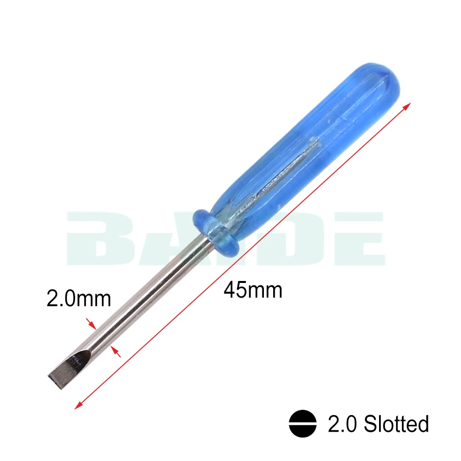2.0 Slotted screwdriver
