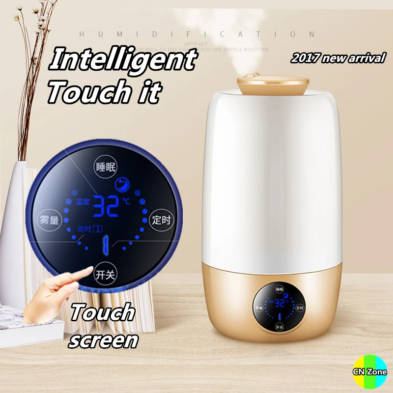 

Fast delivery Free Shipping intelligent nebulizer Ultrasonic humidifier negative ions purify air luxury Smart Home Appliances