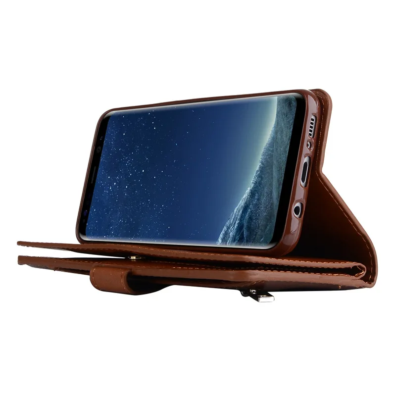 S8 Plus чехол для Funda samsung S8 кошелек Роскошный чехол для телефона Hoesje samsung Galaxy S8 Plus кожаный чехол 9 карт откидной Чехол-сумка S8
