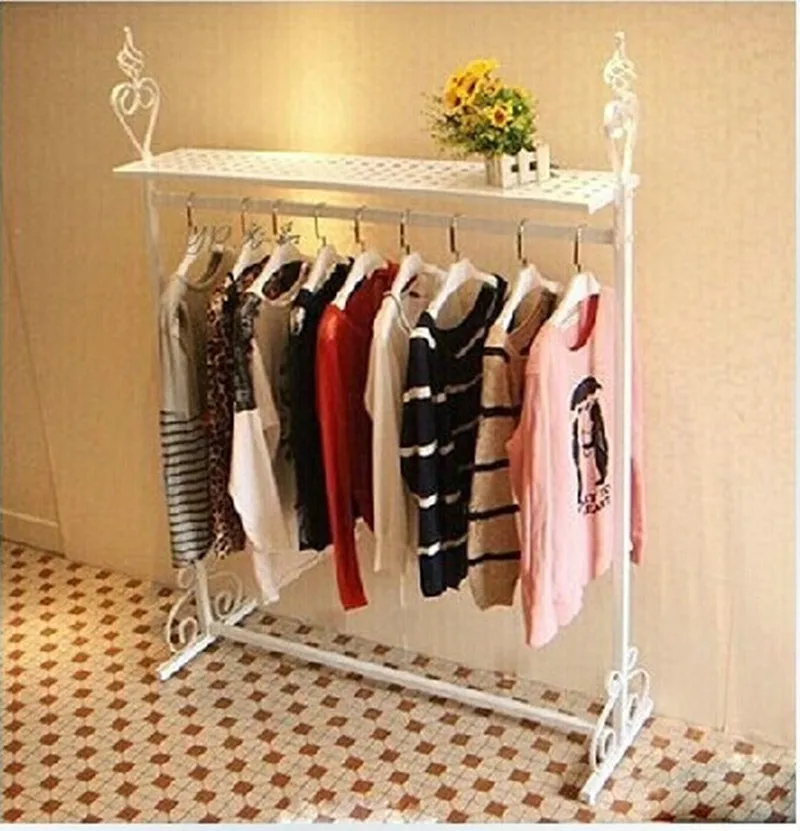 Iron clothing rack clothing store display racks for hanging clothes