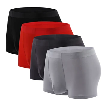 

Mens Boxers Summer Sexy Underwear Colorful Modal Man Short Solid Flexible Shorts Boxer Pure Color Male Pants