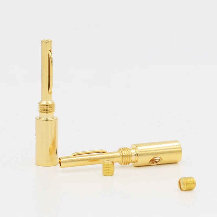 

Hifi gold plated Banana plug banana adapter Silver Banana Connectors 16pcs