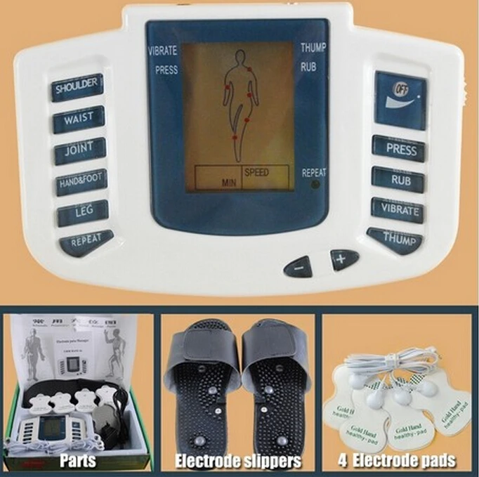 JR-309A Multi-functional Digital Electrical Tens Acupuncture Therapy Massager Slimming body masazhers Machine + therapy slipper JR-309A Multi-functional Digital Electrical Tens Acupuncture Therapy Massager Slimming body masazhers Machine + therapy slipper
