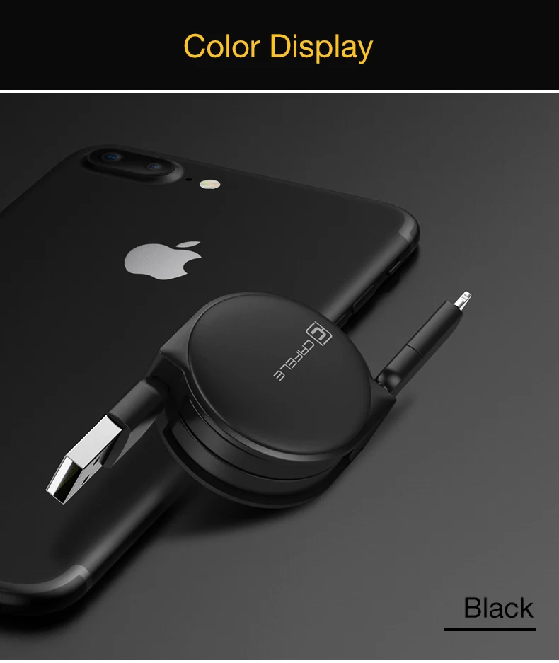 Cafele Тип C микро USB кабель 2 в 1 для зарядки Кабели для iPhone X Xs Max выдвижной Зарядное устройство кабель для samsung Xiaomi huawei