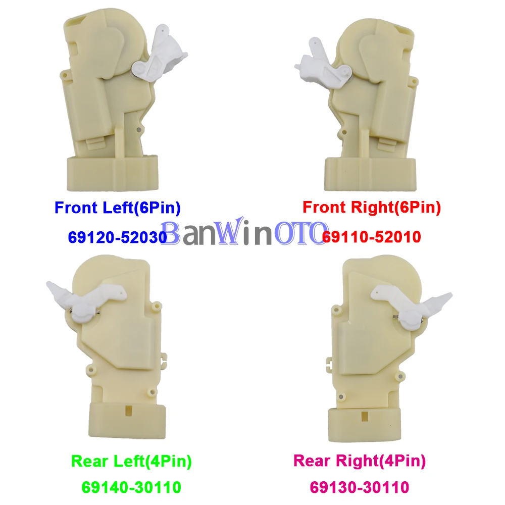 Привод дверного замка передняя/задняя/правая/левая сторона для Lexus RX300 GS300 GS430 GS400 69120-52030 69110-52010 69140-30110 69130-30110