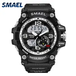 Большой циферблат Армия Военные Спортивные часы для мужчин наручные часы цифровые светодиодные часы Dual Time подарок для мужчин часы