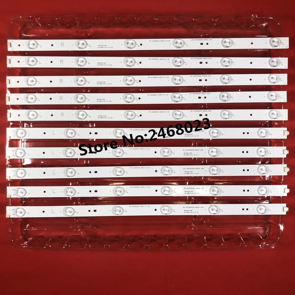 Светодиодный подсветка полосы 12 лампа для KD-49X6000D GJ-2K16-490-D712-P5-L R 01N21 01N22 TPT490U2 49PUS6401