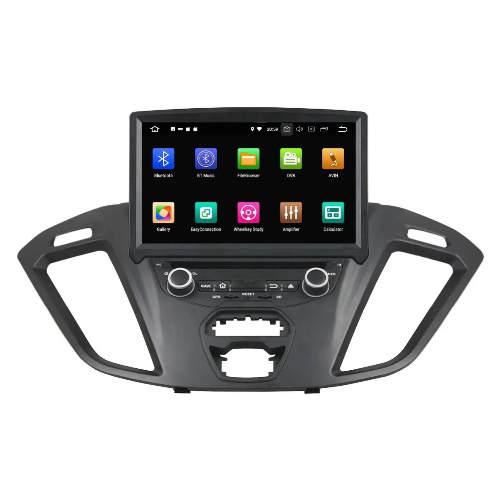 " Android 8,0 Восьмиядерный автомобильный Радио DVD gps головное устройство для Ford Transit Custom Bluetooth wifi USB DVR Mirror-link