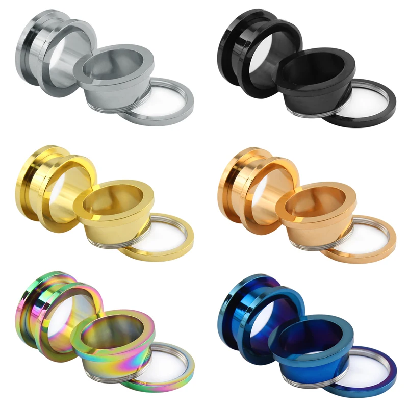 

ZS 2-26mm Tunnels Ear plug Expanders Stainless Steel Piercing Plugs Flesh Tunnel Ear Gauges Stretchers Earings Piercing Jewelry