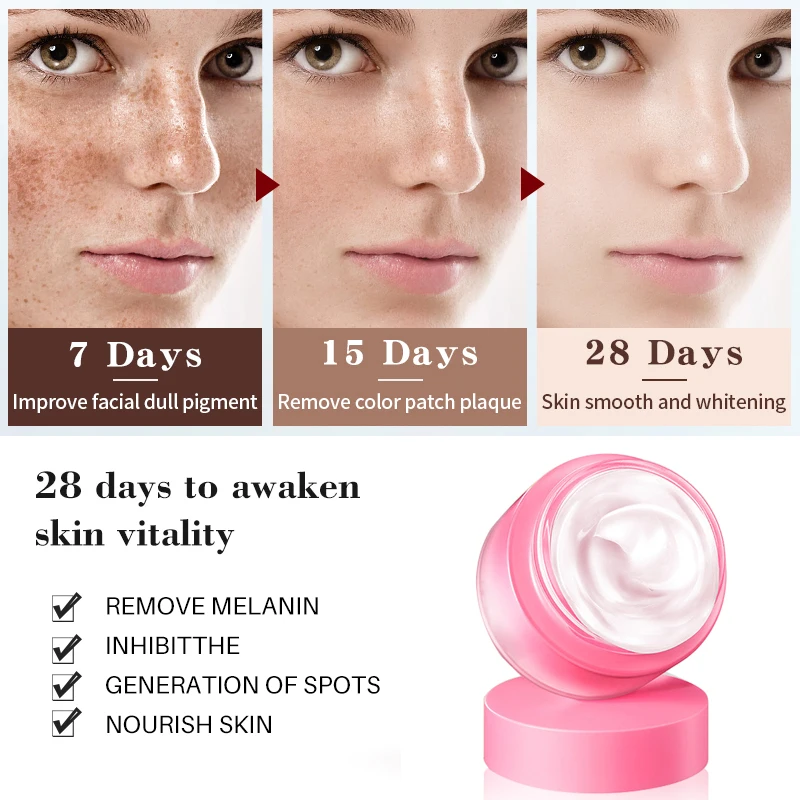 efero Face Cream Whitening Skin Repair Freckles Cream Remove Dark Spots Acne Melanin Remover Brightening Face Cream Moisturizing