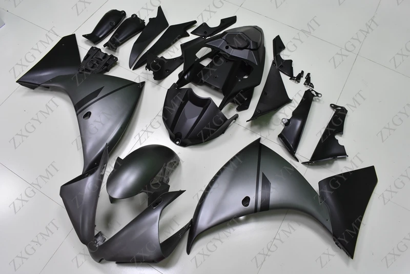 Обтекатели для Yamaha YZFR1 2009-2011 материя серого и черного цветов, Обтекатели для Yamaha YZFR1 10 11 набор для всего тела YZF1000 R1 10 11