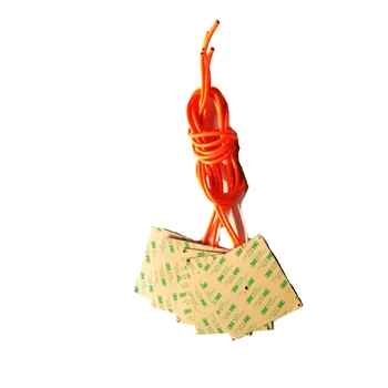 

120*120*1.5mm 230v 60w heat bed for 3d printer adhesive 1 side 5 holes on pad 1000mm silicone lead wire as drawing