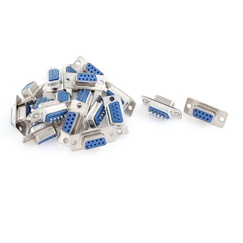 

RS232 9 Pin Serial Female DB Connector,silver