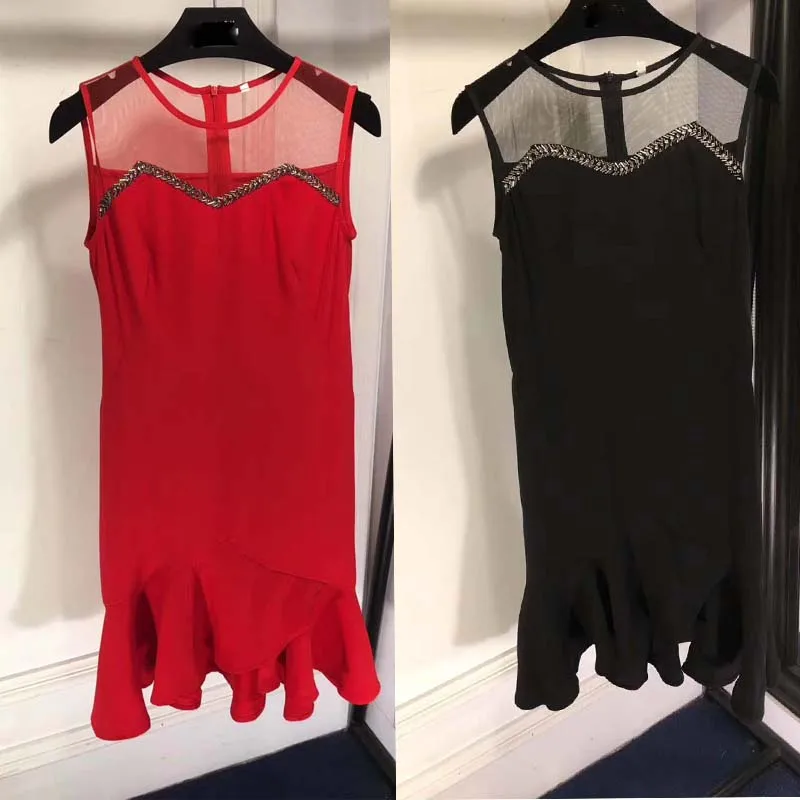 

Sarafan female summer dress sexy mesh splice vestidos boho bodycon dress eveving party office dresses for women zaful clothes