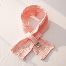 Yishine 7,5x67 см 7 цветов Дети Твердые Хлопок Детский шарф Lang небольшой плоский угол ободок девушки женщины шарф шаль ручной полотенца