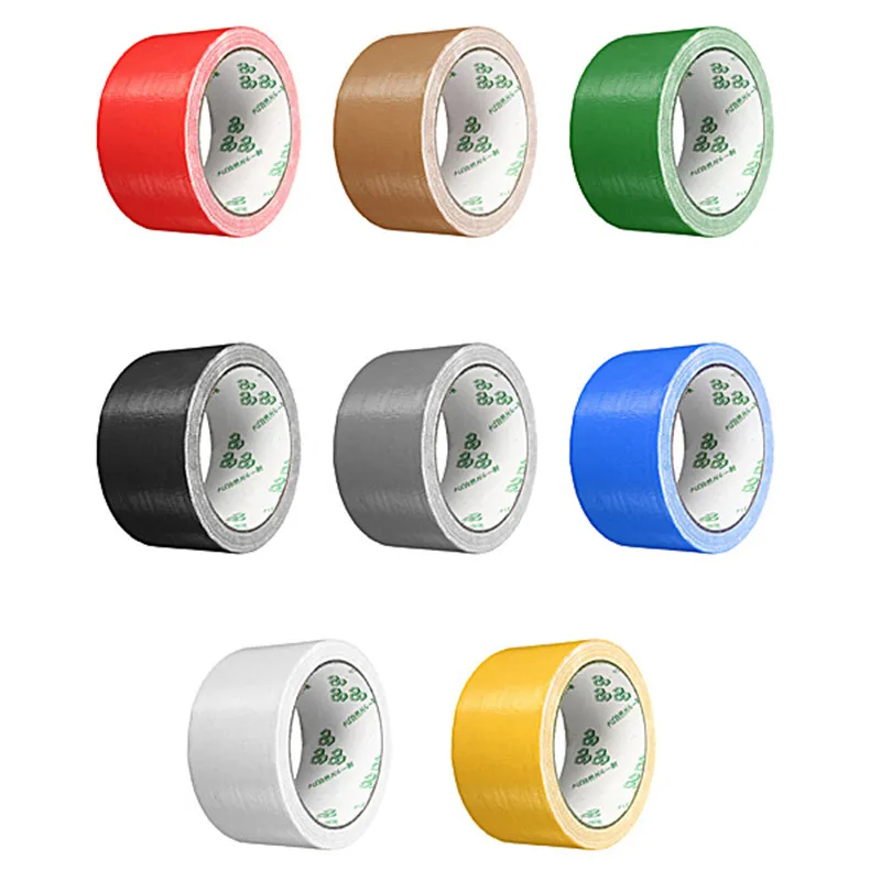 

MTGATHER Vinyl Cloth Single-Side 50mm x 10m Duct Gaffa Gaffer Waterproof Self Adhesive Repair Cloth Tape Colorful New Arrival