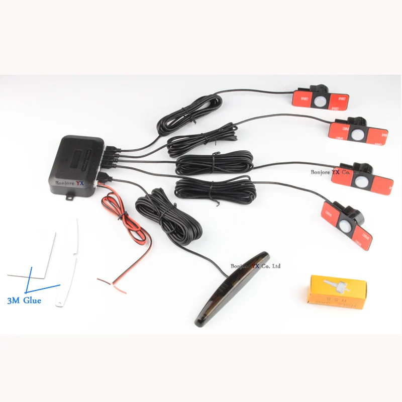 Goedkoop Koorinwoo LCD Parktronics Originele 4 6 8 Sensoren 16.5MM Car Automobile Omkeren Radars Detector Parkeerhulp Radar alert