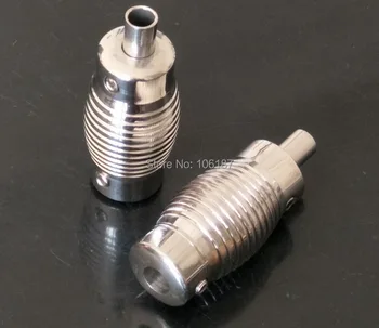 

2Pcs 22mm New Arrival Silver Steel Tattoo Machine Tubes GRIPS Back Stem With A Colorful Wrench As Gift