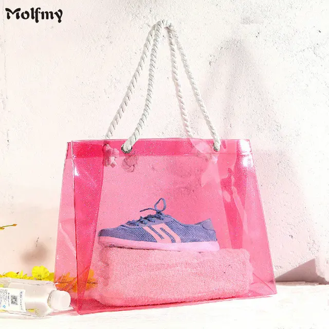Woman Pvc Shoulder Bags Casual Female Beach Ping Bag Las Woman Pvc Shoulder Bags Casual Female Beach Ping Bag Las Canvas Tote Bolsas Feminina Summer