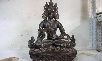 

Tibet Buddhism Fane Copper Bronze Vajradhara Vajrasattva Kwan-yin Buddha Statue