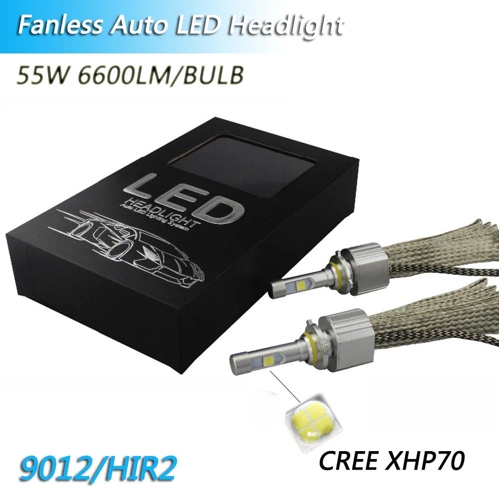 12V P70 C REE XHP70 чипы 110 Вт 13200lm Светодиодная лампа в головную фару H4 H7 HB3 9005 HB4 9006 9012 HIR2 H11