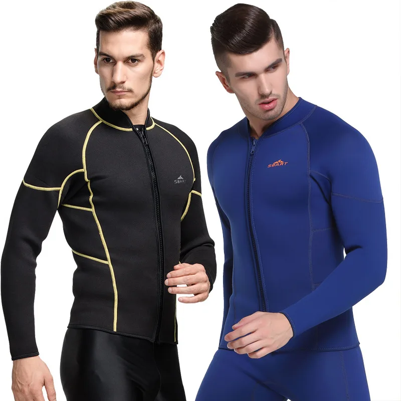

SBART Men 3mm Neoprene Spearfishing Scuba Diving Rash Guard Wetsuits Swimming Snorkeling Windsurfing Kite Surfing Jacket