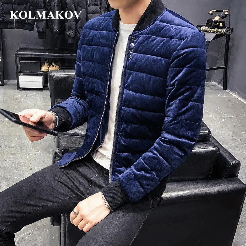 

KOLMAKOV Men's Clothing New Arrival Fashion Short Parka Man Winter Bomber Jackets Homme Velvet Short Coats Male Large Size M-5XL