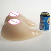 2000 г/пара искусственные силиконовые сиськи фиктивный молочной транссексуалов мастэктомии формы груди сиськи Enhancer классический изогнутыми