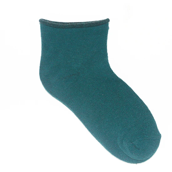5 пара/лот, хлопковые женские носки, винтажные, одноцветные, весна-осень, модные, короткие, компрессионные, Coolmax, качественные, чулочно-носочные изделия, женские носки 69 - Цвет: Зеленый
