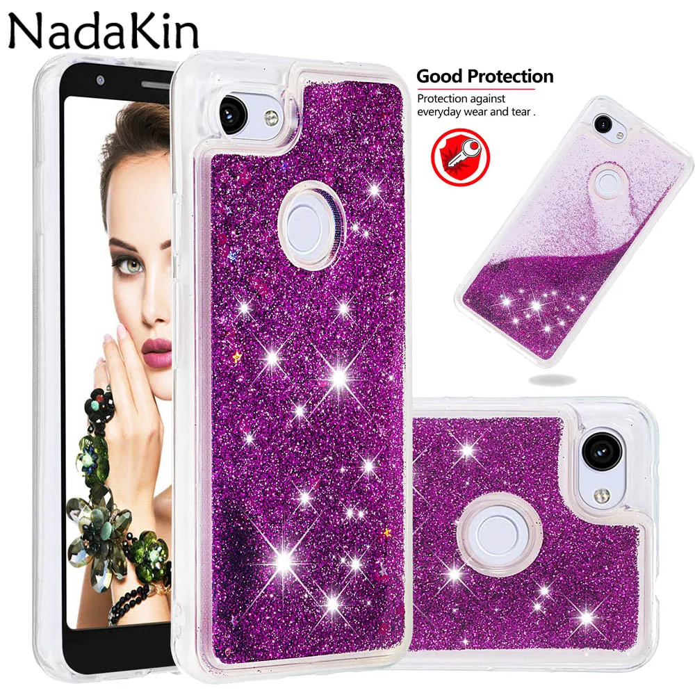 

Glitter Quicksand Soft TPU Back Fitted Case for Google Pixel 3A Stylish Luxury Liquid Sand Phone Cover for Pixel 3A XL