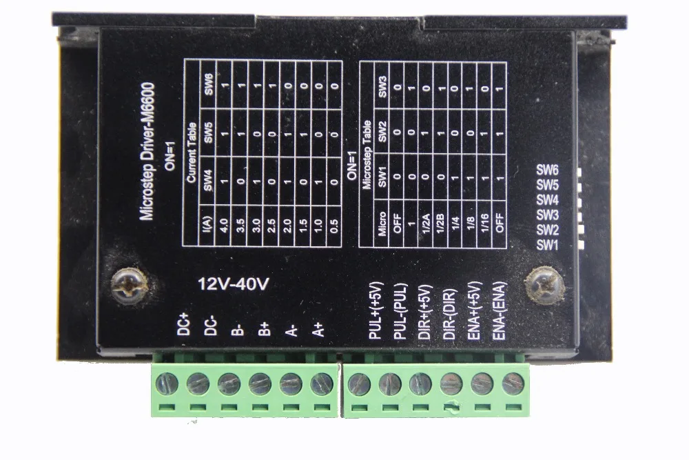 

Free shipping Microstep Driver-M6600 for cnc router machine step motor driver /4.5A 40V/single axis moving control driver