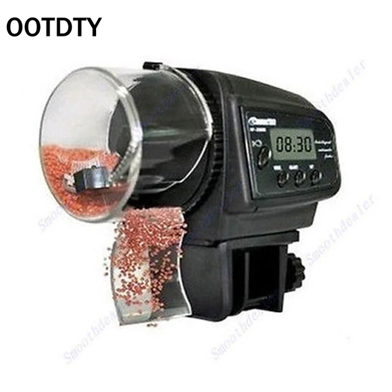 Digital LCD Automatic Fish Feeder Aquarium Tank Pond Auto Fish Feeder Timer Food Feeder Timer aquario