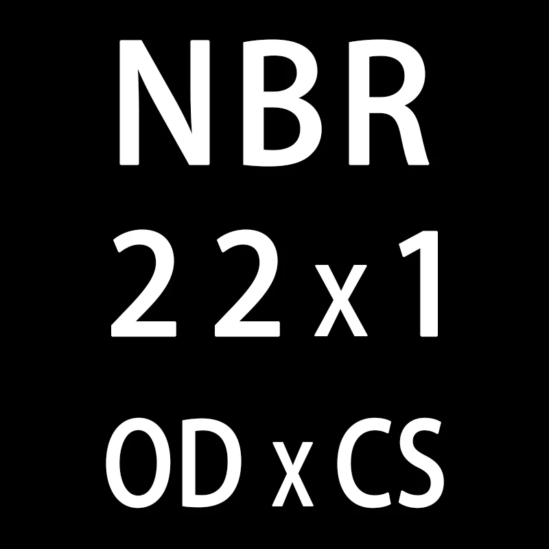 20 шт./лот резиновым кольцом черный NBR уплотнительное кольцо 1 мм Толщина OD22/23/24/25/26/27/28/30/35/40/50 мм колцеобразное уплотнение масла нитрила шайба - Цвет: OD22mm