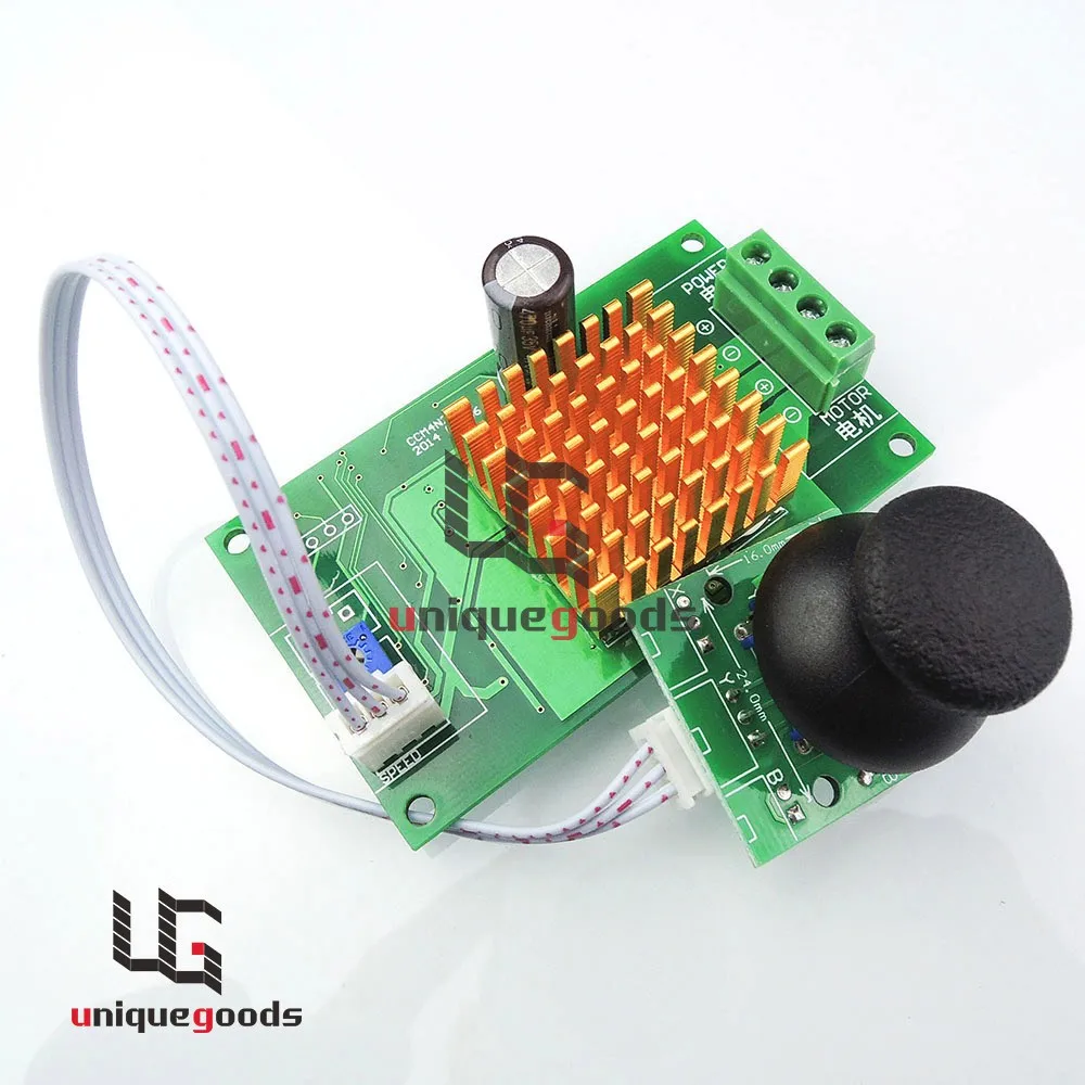 DC 12-30V 6A Motor Speed Controller Normal-Stop-Reverse Switch Joystick control With Overcurrent Protection